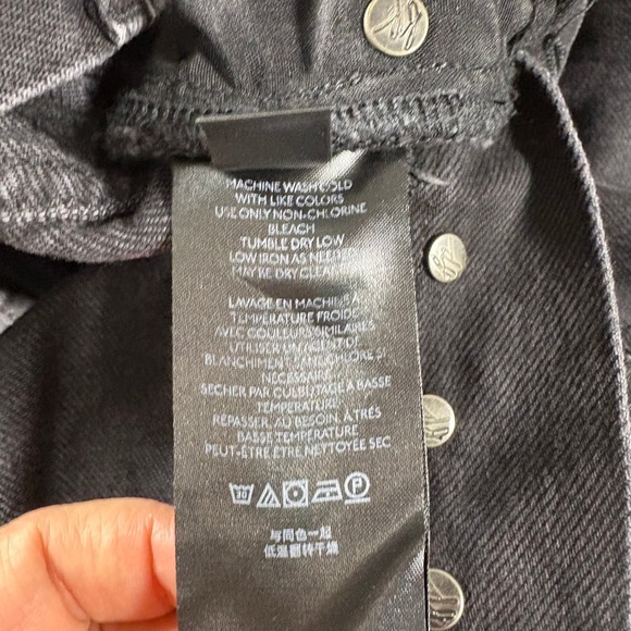 We The Free Maggie Mid Rise Straight Jeans 31 Distressed Cropped Festival Boho - Picture 5 of 8